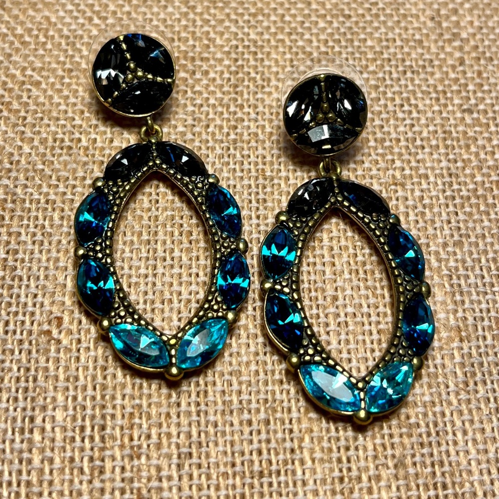 Silpada K&R Collection “Peacock Punch” Earrings